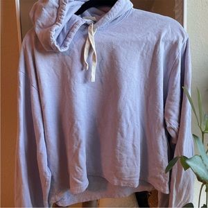 Lavender Jungmaven crop hoodie